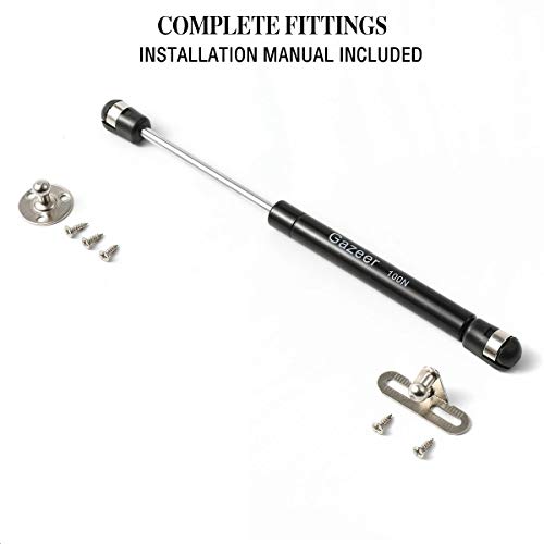 Gazeer 6 Pcs 100N/22.5Lb Gas Strut 10Inch Gas Struts Lift Support Cabinet Door Lift Pneumatic Support #TOP3
