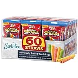 Swirlee Pop Froot Loops Cereal Straws β Bulk Pack (20, 40, 60 Count) β Individually Wrapped Fruity Edible Straws Snack (60 Count)