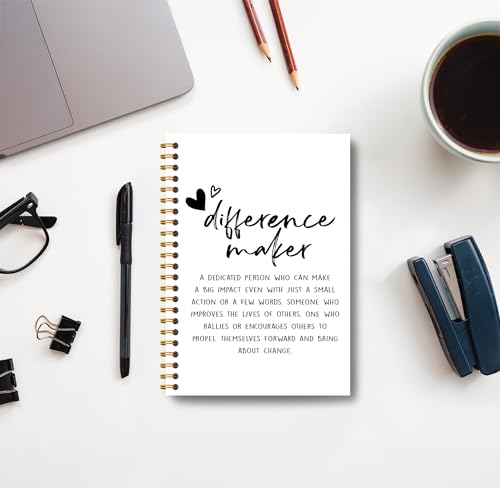 Carnet de notes à spirale Difference Maker 101 pour bureau
