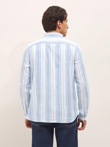 Image of THE Bear House Men's Striped Slim Fit Shirt