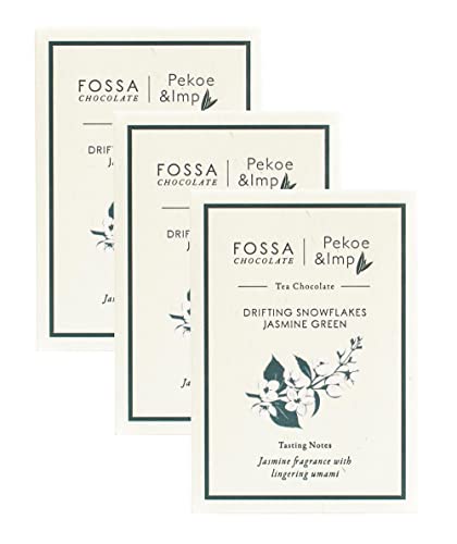 Fossa Drifting Snowflake Jasmine Green Tea Chocolate 3-PACK