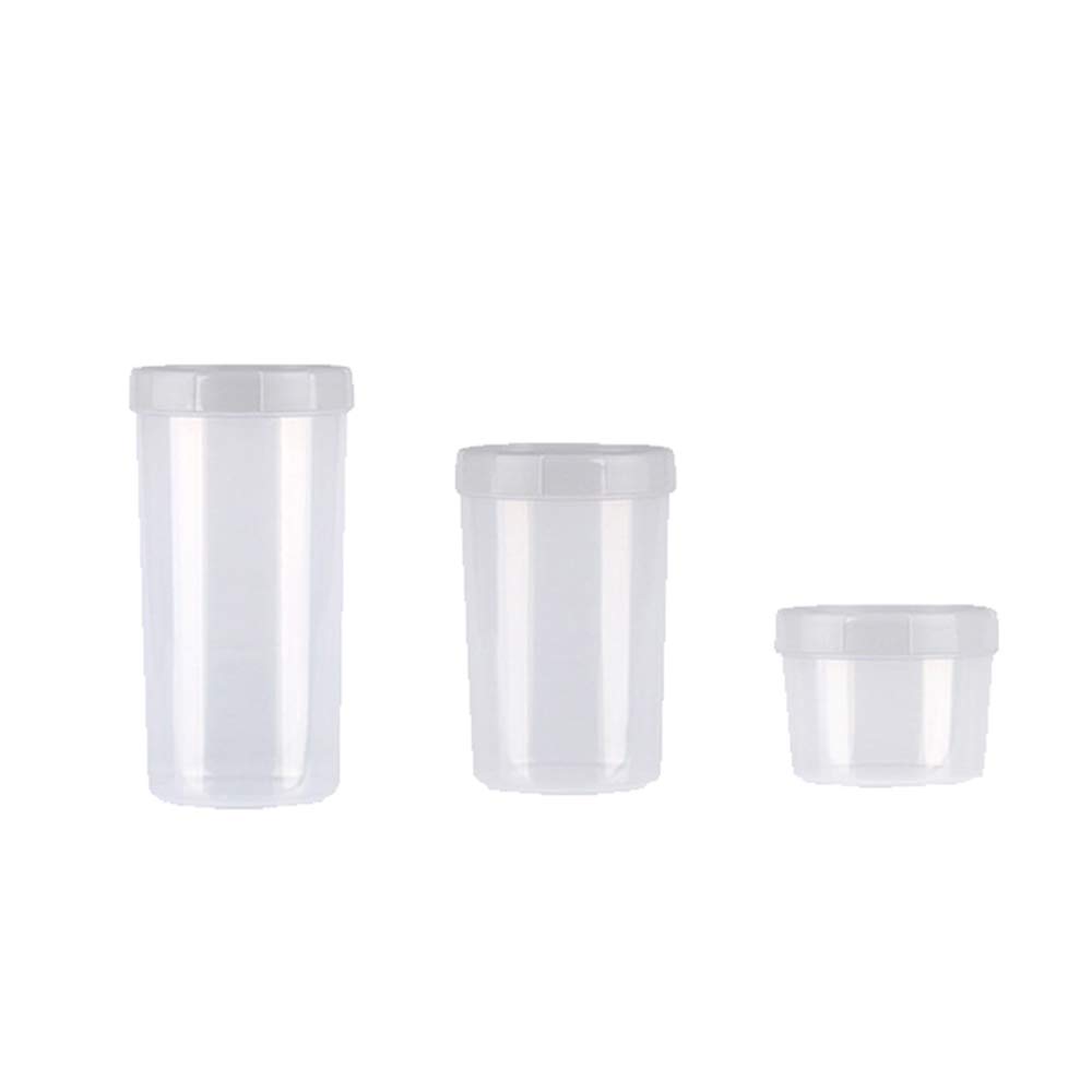 Contenitori Alimentari, Impilabile Contenitori Pasta, Plastica Coperchio Senza BPA, per Spaghetti, Cereali, Farina, White