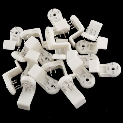 Image of 20PCS ABS Hardwall L-Shaped Hanger Non-Mark Instantly Hanging Strong Adhesive Invisible Traceless Nails Hooks Mount Fasteners for Picture Frames LED Light Apartment Cinder Block Wall