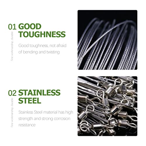 BESPORTBLE Fishing Swivels Leaders 24pcs Metal para Pesca miniatura 6
