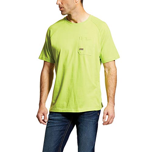 ARIAT Men’s Rebar Cotton Strong T-Shirt Lime
