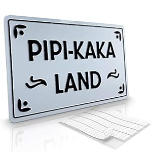 Betriebsausstattung24 PIPI-KAKA LAND WC-Türschild 30x18 cm