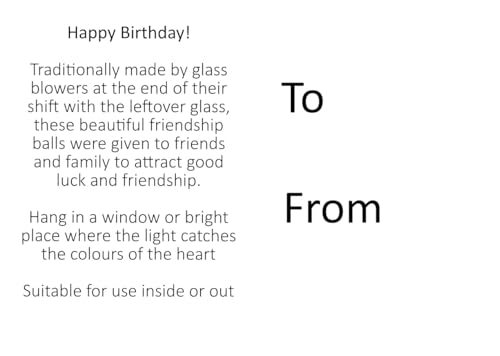 Happy 70th Birthday Gift - 10cm Friendship Ball Turquoise - 4
