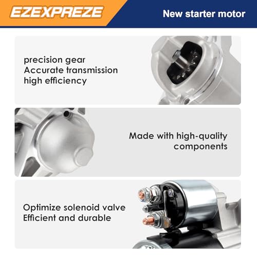Image of Ezexpreze 19260 New Starter Compatible with Ford F-150, Transit-150, Transit-250, Transit-350, Mustang, Expedition & Lincoln Navigator, 12V 1.4KW 13 Teeth Clockwise, Replace# 410-48224, M0T39571ZC