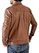 Jild Classic Trucker Fashion Leather Jacket Men - Premium Suede Leather Shirt Style Coat Jacket (Trkr-Cognac-XL)