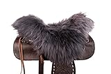  Moro-Design Lammfell Sattelbezug für Westernsattel Lammfellbezug Sattelauflage mit Horn Saddle Pad Seat Saver