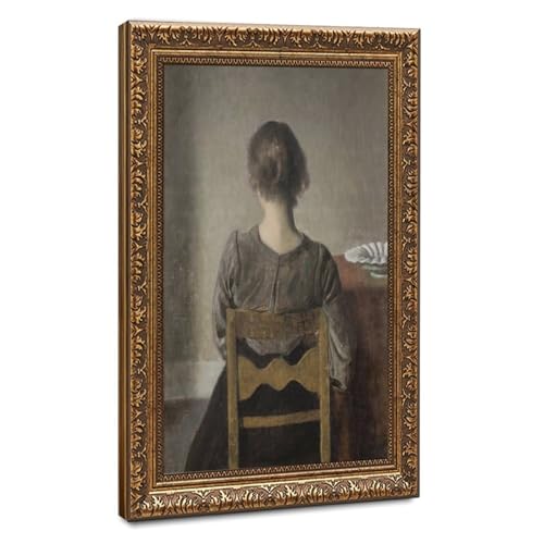 Toile de Wilhelm Hammershøi Rest | Cadeau artistique idéal avec cadre