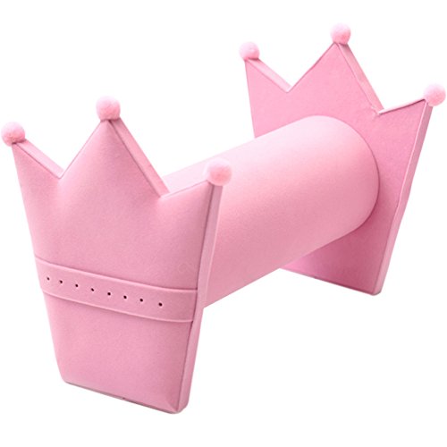 TINTON LIFE® Hairband Hair Clasp Holder Display Stand with Earring Organizer(Pink)