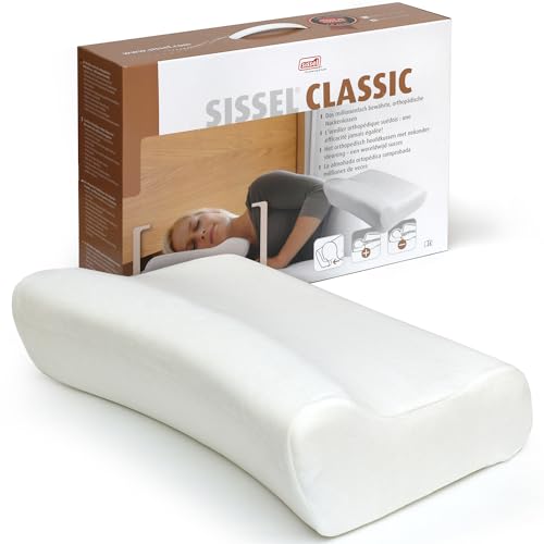 SISSEL Classic Neck Pillow Size M | Unique Incline for Disc & Vertebrae Relief | 5-Year Shape...