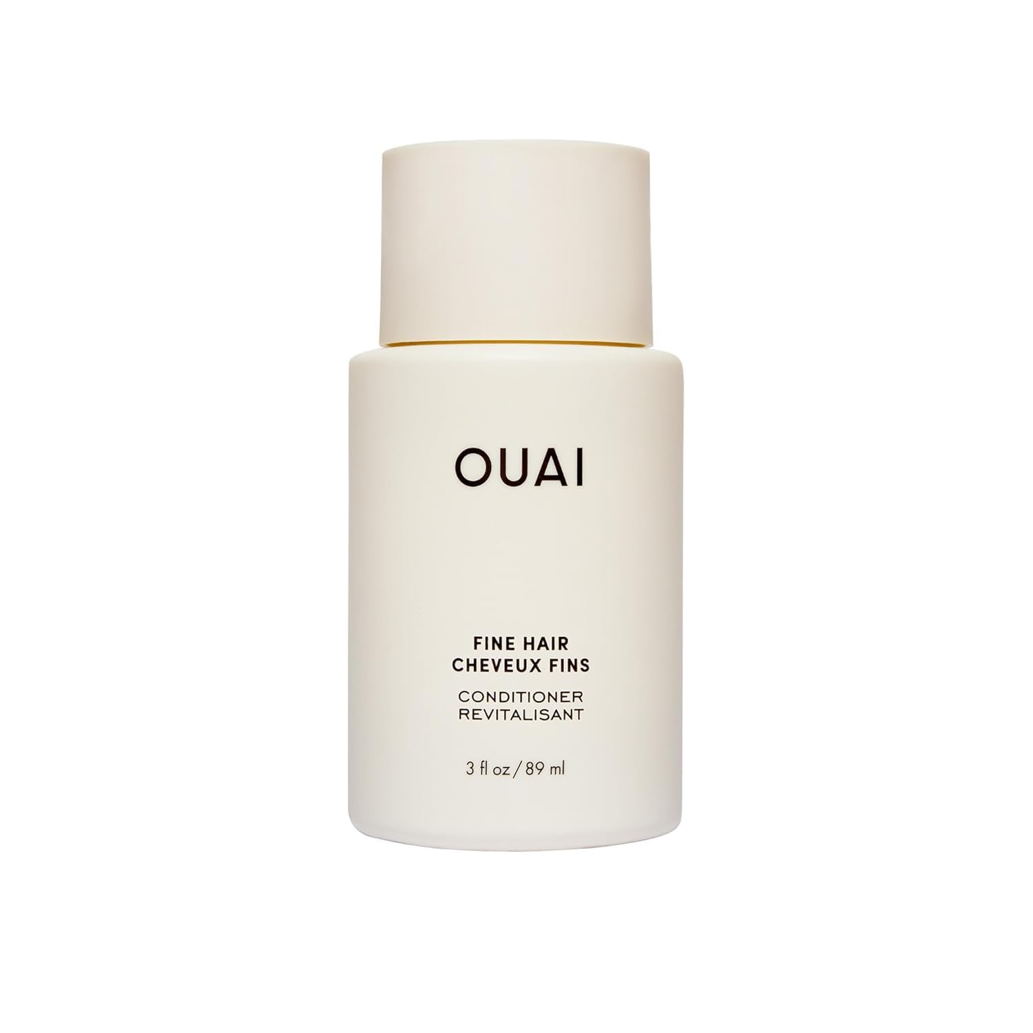 OUAI Fine Hair Conditioner Travel Size - Volumizing Conditioner for Fine Hair with Keratin, Biotin & Chia Seed Oil - Adds Softness, Bounce & Volume - Free from Parabens, Sulfates & Phthalates (3 Oz)