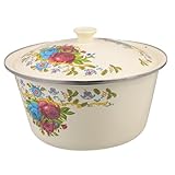 Alipis Vintage Emaille Retro Emaille Schüssel Mit Deckel Küchenzubehör Für Zuhause Und Gastronomie Robuste Und Leicht Zu Reinigende Haushaltsware