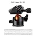 K&F Concept 64 inch/163cm Camera Tripod,Lightweight Travel Outdoor DSLR Tripods with 360 Degree Ball Head Load Capacity 8kg/17.6lbs,Cellphone Clip for Smartphone Live Streaming Vlog O234A1+BH-36