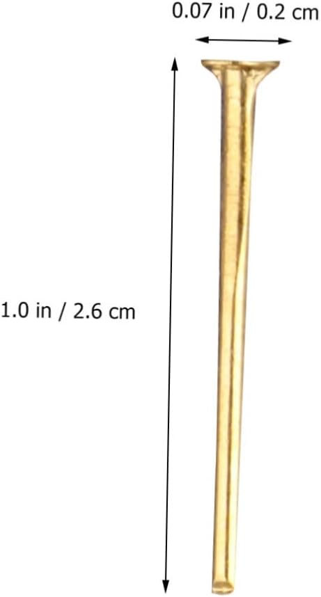 Uonlytech 20packs Shaped Needle Flat Head Jewelry Making Kit for Gold Necklace DIY Assorted Style