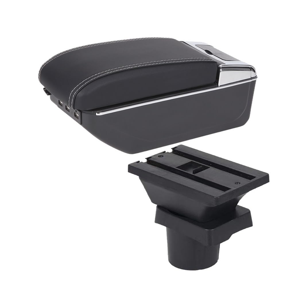 Aierdeyp B3 Black White 7Usb Car Armrest Box For Vw For Up Car Armrest Box