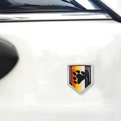 Emblema cromado de oso para parachoques de coche Overdecor en pack de 2 unidades 5
