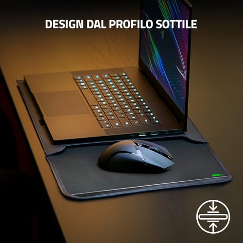 Protective Sleeve V2 - Custodia protettiva per laptop e notebook fino a 13,3 pollici (esterno robusto, materiale interno utilizzabile come superficie per il mouse, 350 x 260 mm) Nero - Gadget - Immagine 6