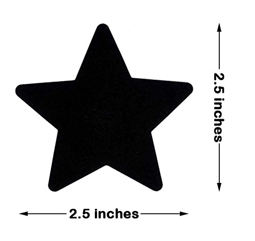 Ypser 5 Pairs Stars Breast Petals Multi Colors Nipple Cover Disposable Satin Pasties #TOP2