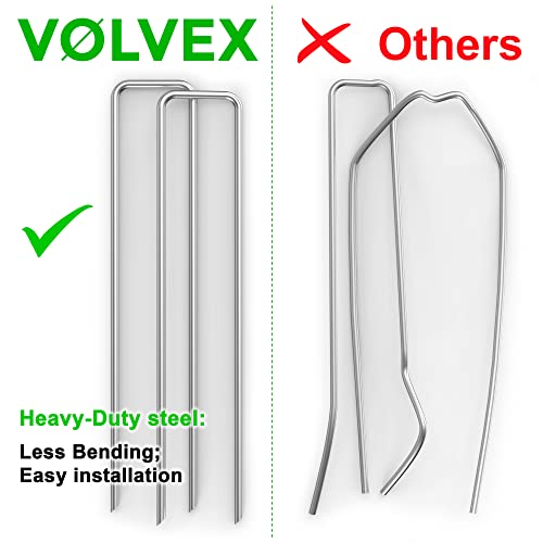 landscape staples for volvex weed barrier fabric, (60 staples + 60 gaskets) landscape staples for volvex weed barrier fabric, (60 staples + 60 gaskets)