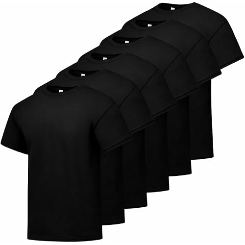 Hanes Men's Short Sleeve T-Shirt Pack, Big & Tall, Crewneck Cotton T-Shirts for Men, Value Packs