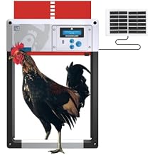 ChickenGuard Red AIO Automatic Chicken Coop Door & Solar Kit Bundle