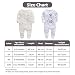 Pack de 2 Pijama para Bebé, Manga Larga Mameluco Pelele Mono Body...