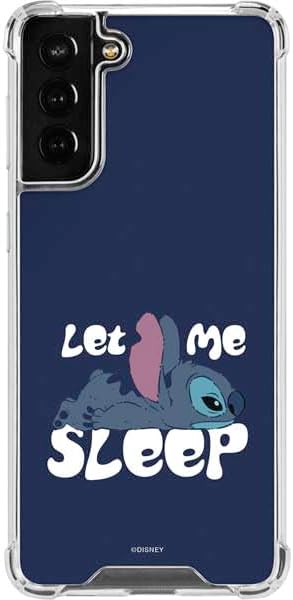 Skinit Clear Phone Case Compatible with Galaxy S22 Plus - Officially Licensed Disney Lilo and Stitch Stay Weird Design