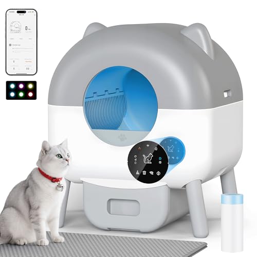 Devoko Litiere Automatique | Litiere pour Chat autonettoyante à Grande...