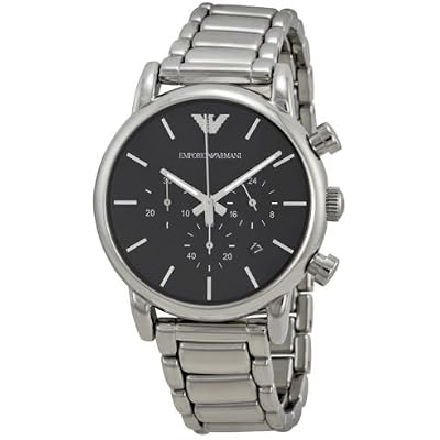 Buy Original Emporio Armani Chronograph Black Dial Stainless Steel Mens  Watch AR1853 Online in Vietnam. B00UKY0SXK