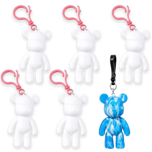 MmotZsb Pour Palz DIY Bär, 6 Fluid Bären Zufällige Farben Und Größen, Pouring Set Für Kreative Projekte, Perfekt Für Home Decoration Und Personalisierte Geschenke, 500/Box