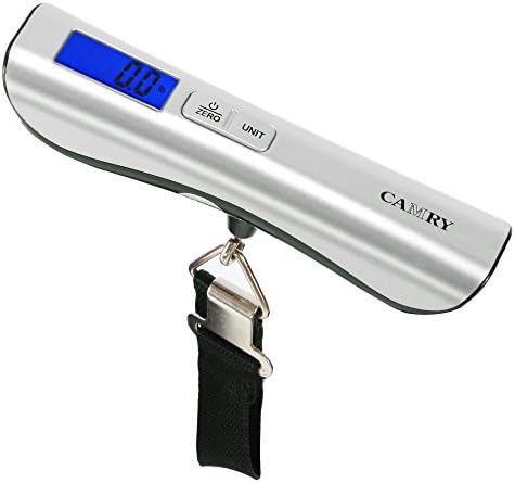 Camry Luggage Scale 110 Lb and Blue Backlight LCD Display Auto Data Lock Function
