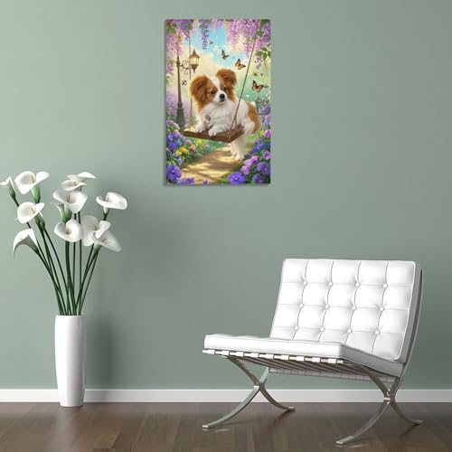 Décoration murale image sur toile grand format papillon pour mur vide