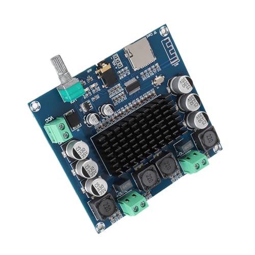 Placa de potencia ajustable Bluetooth EMUKOEP 100Wx2 con disipador térmico de aleación 2