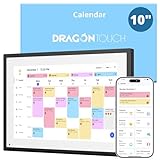 Digital Calendar 10 Inch Touch Screen, Electronic Calendar and Chore Chart for Family Monthly/Weekly Planner, Interactive Smart Calender with Task Rewards, Meal Planner, Desk Mount