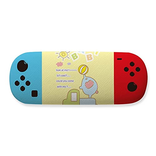 Étui de rangement pour lunettes camion et éléphants en tissu rigide pour enfant