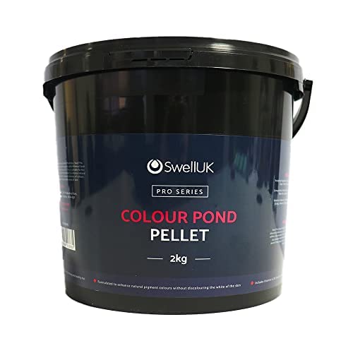 Swell Pro Colour Koi Pellet 5kg Tub. Koi Fish Food for Ponds Featuring Wheatgerm