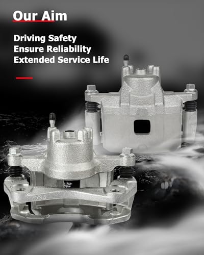 Image of cciyu Front Left & Right Brake Calipers Assembly w /Bracket 18B5032A 18B5033A 2007 2008 2009 2010 2011 2012 For Dodge For Caliber