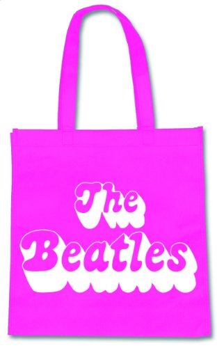 Image of Rock Off Retail Limited - Rock Off Beatles (the) - 70's Logo on Fuchsia (eco Bag)