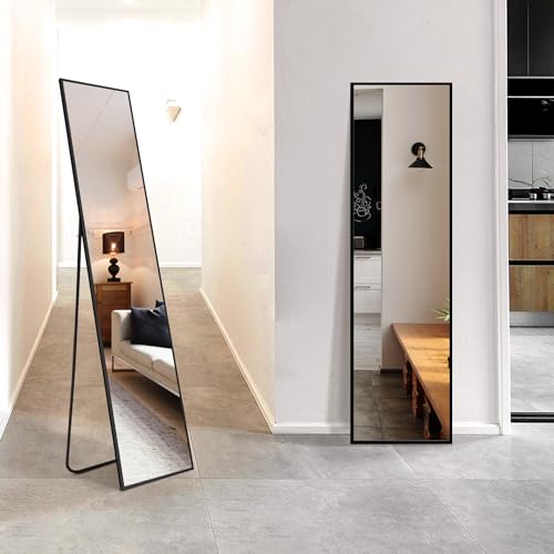 Trahome Standing Mirror Full Length Mirror,Large Floor Mirror With Aluminium Frame For Door Bedroom Bathroom Living Room thumb #1