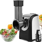 Electric Vegetable Graters Professional Salad Maker, Electric Slicer Shredder Graters for Kitchen, Gratersr/Chopper/Salad/Shooter, Electric Salad Machine for Vegetables Carrot Cheese (Sliver)