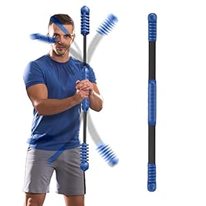 OSCILLATING SLIM Fitness Bar for Workout,Elastic Exercise Bar, Vibration Shake Weight Stick,Body Physical Therapy,Core Strength Training,Arm Shoulder Stretch At Home Gym.