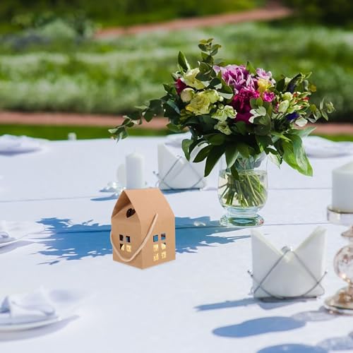 Boîtes à bonbons maison BIUDECO pour une décoration de table de mariage champêtre et bohème - 6
