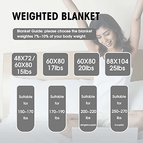 Image of yescool Weighted Blanket for Adults (17 lbs, 60 inch x 80 inch, Pink) Cooling Heavy Blanket for Sleeping Perfect for 160-180 lbs, Queen Size Breathable Blanket with Premium Glass Bead, Machine Washable