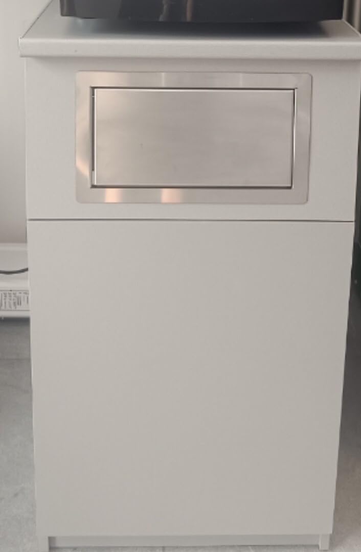 Müllklappe aus Edelstahl 350 × 200 mm zum Einbau | Ideal für Cafés, Restaurants, Büros und Geschäfte