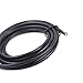 Shielded 3-Conductor Guitar Circuit Wire hookup wire 6-Foot 24 AWG,Black
