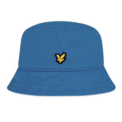 Lyle & Scott Herr bomull twill hinkhatt, vårblå, en storlek