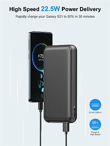 image for RETMSR Portable Charger, Power Bank 30000mAh Battery Pack with 22.5W F